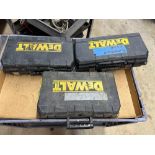 Lot of 3: DeWalt D25213 D Handle SDS Hammer Drills with Cases