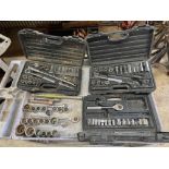Shop Cart with Multiple Socket Tool Sets