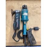 Lot of 3 Hand Tools: (1) Makita Angle Grinder, (1) Bosch Shear, (1) DeWalt Impact Wrench