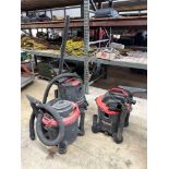 Lot of 3: Rigid Wet/ Dry Shop Vacuums