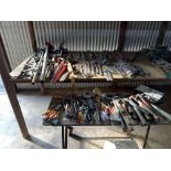 Lot of Assorted Hand Tools: Wrenches, Hammers, Pipe Benders, etc.