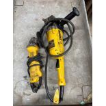 Lot of 2: (1) DeWalt D28494 7”/9” Angle Sander Grinder (1) DWE402N 4 1/2” Angle Grinder