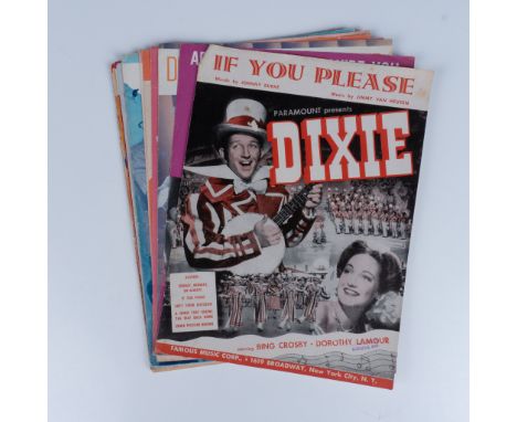 This set includes some of the best vintage sheet music from the best crooners and chanteuse of the 1940s. Included are Bing C