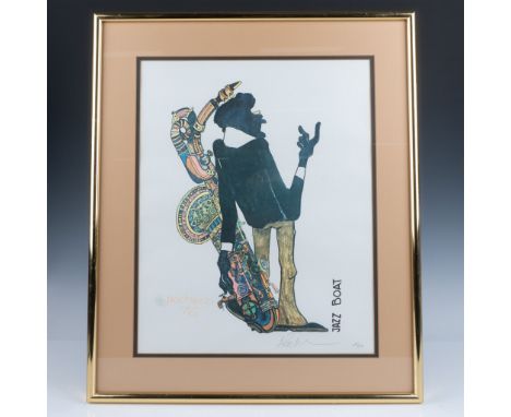 Hand signed color lithograph on paper by artist Ferdie Pacheco (The Fight Doctor), also known as physician and cornerman to h
