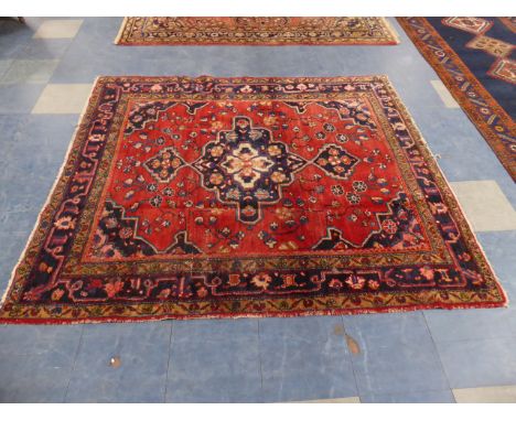 A Persian Mehraban Carpet 260x110cm