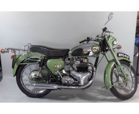 A 1950's BSA Shooting Star Motor Cycle, MKG 419. 500cc. With V5C and Original Registration Book., No Special Notes. Date of f