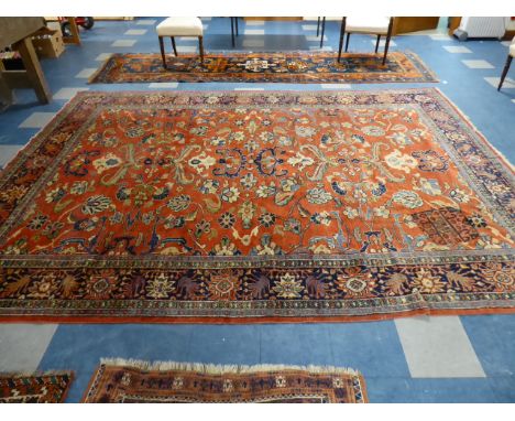 An Antique Ziegler Mahal Carpet 363x268cm