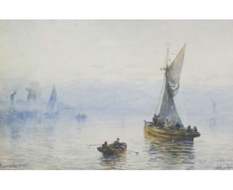 Bernard Harrison (British fl.1898-1937): 'Ramsgate Light', watercolour signed and titled 15cm x 23cm