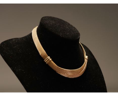 Christian Dior gold plated necklace - Weight:  61 g - Region: France - Sizes: L 390 mm - Condition: Good condition