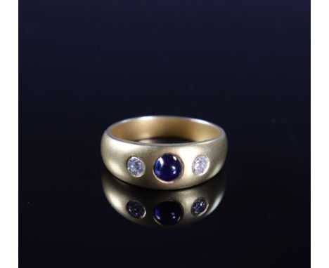 9k gold ring and stones for (7.39gr) - Weight:  7 g - Region: Europe - Sizes: L 7.5 mm Size (59) 19 mm - Condition: Good cond