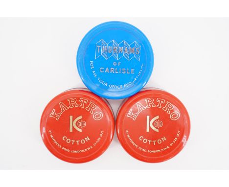 Three vintage typewriter ribbons