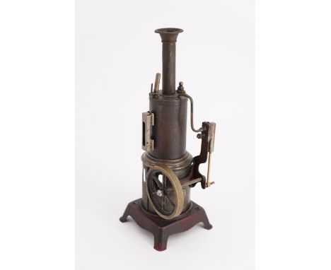 An early 20th Century German Ernst Plank live-steam vertical engine, circa 1900, 26 cm high