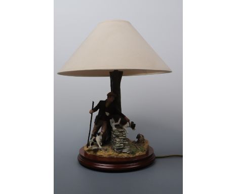 Border Fine Art, Out With The Dogs table lamp A2647