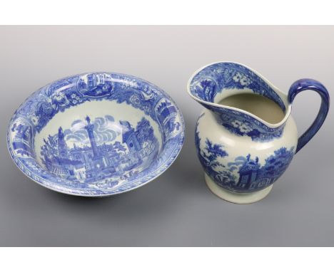 A Victoria Ware wash basin and ewer