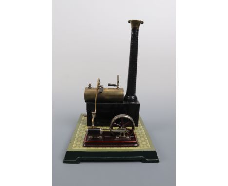 An early 20th Century German Bing live steam stationary engine, 33 cm high