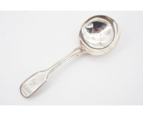 A Regency silver thread-fiddle pattern caddy spoon, Sarah &amp; John William Blake, London, 1817