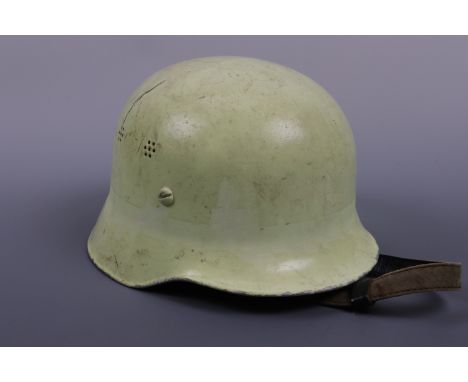 An East German fire brigade helmet