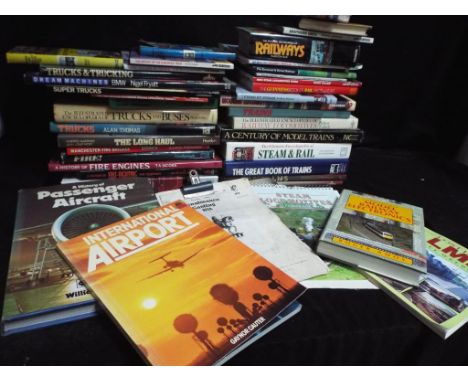 Transport Ephemera - a good vintage collection of predominantly hard cover books to include The Universal Encyclopaedia of St