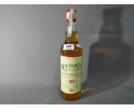 A bottle of Glen Broch pure Scotch Malt whisky, 10 year old, 70cl, 40%  This lot must be paid for and removed no later than c