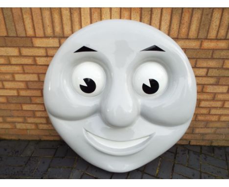 Thomas The Tank Engine - A large fibreglass smokebox cover depicting Thomas the Tank Engine, measuring approximately 122 cms 