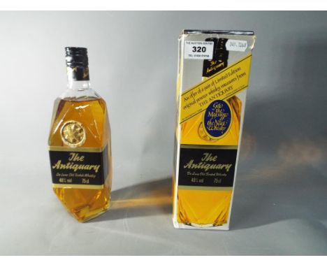 A bottle of Antiquary De Luxe old Scotch whisky 75cl 40% (1980's)  This lot must be paid for and removed no later than close 