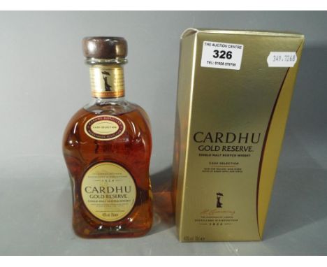A bottle of Cardhu Gold Reserve single Malt Scotch whisky, cask selection, 70cl, 40%  This lot must be paid for and removed n