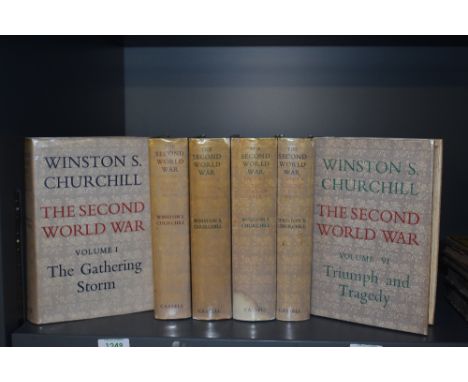 History. Churchill, Winston S. - The Second World War. London: Cassell &amp; Co. 1948-1954. First editions. In dust wrappers.