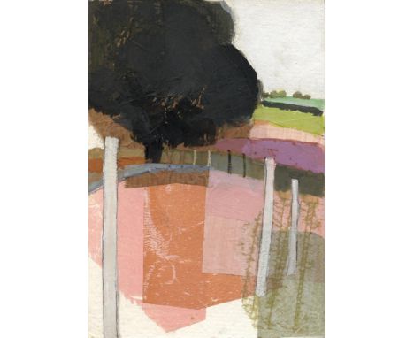 
	
		Kate Scott
		Dark Tree, Loire Valley
		Collage, gouache on paper
		Signed on Verso
		10 x 15cm (3&#190; x 5&#190; in.)
	