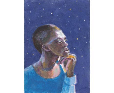 
	
		Nahem Shoa
		The Poet and The Night Sky, 2023
		Acrylic on paper
		Signed on Verso
		10 x 15cm (3&#190; x 5&#190; in.)
	