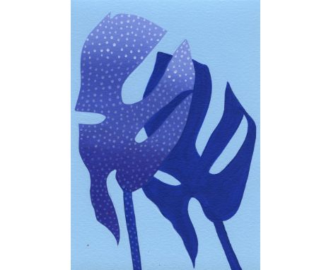 
	
		Cathy Tabbakh
		Cobalt Monstera, 2023
		Acrylic on paper
		Signed on Verso
		10 x 15cm (3&#190; x 5&#190; in.)
		
		This