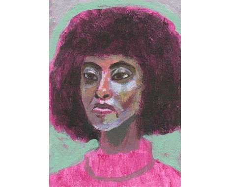 
	
		Nahem Shoa
		Queen Tiye, 2023
		Acrylic on paper
		Signed on Verso
		10 x 15cm (3&#190; x 5&#190; in.)
		
		This lot has