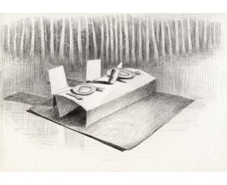 Edel Campbell The Woods Pencil on paper Signed on Verso 10 x 15cm (3¾ x 5¾ in.)
&nbsp;
This lot has been curated by AOAP
Abou