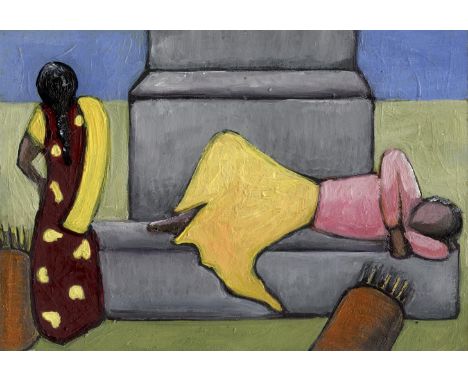 
	
		Joy Parker
		Sweepers Resting
		Oil on paper
		Signed on Verso
		10 x 15cm (3&#190; x 5&#190; in.)
		
		This lot has bee