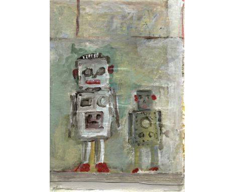 
	
		Margot Quinn
		Robot Man, 2023
		Acrylic on paper
		Signed on Verso
		10 x 15cm (3&#190; x 5&#190; in.)
		
		This lot ha