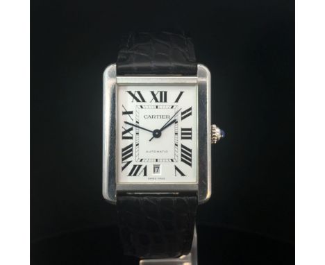 BRAND CARTIER MODEL (WATCH) TANK SOLO REFERENCE NUMBER 3515 WINDING AUTOMATIC CASE MATERIAL STEEL CONDITION USED (EXCELLENT) 