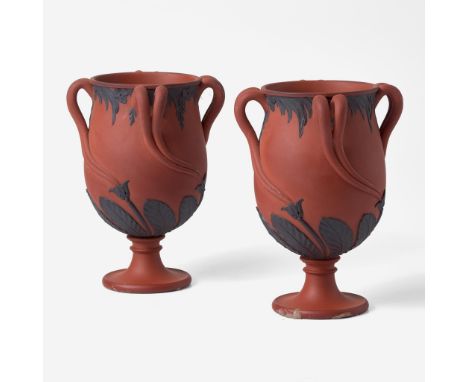 StonewareAfter designs by Edmé Bouchardon (1698-1762)Impressed "WEDGWOOD"(H: 6 1/4, Dia: 4 7/8 in.)Qty: (2)ProvenanceSkinner,