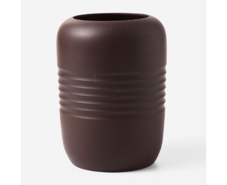 StonewareImpressed "WEDGWOOD" and "MADE IN ENGLAND", printed Keith Murray Wedgwood mark.(H: 9, Dia: 6 5/8 in.)Qty: (1)Provena