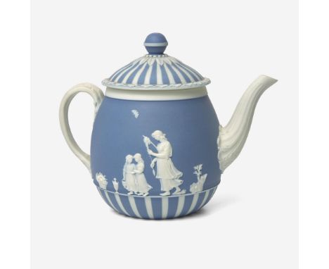 StonewareEngine turned, decorated with "Domestic Employment" figures designed by Lady Templetown (1747-1823) and modeled by W