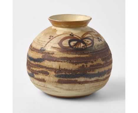 StonewareProduced during the potter's year-long period as artist-in-residence at WedgwoodImpressed "WEDGWOOD" and "JD"(H: 5 1