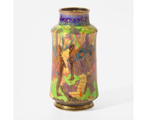 Glazed and gilded bone chinaShape 3281. Decoration designed by Daisy Makeig-Jones (1881-1945). Printed Wedgwood Portland Vase