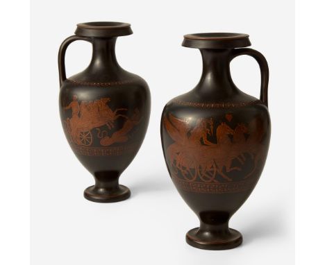 StonewareDecorated in the Attic Red Figure style, in red enamel approximating encaustic decorationImpressed "WEDGWOOD W" and 