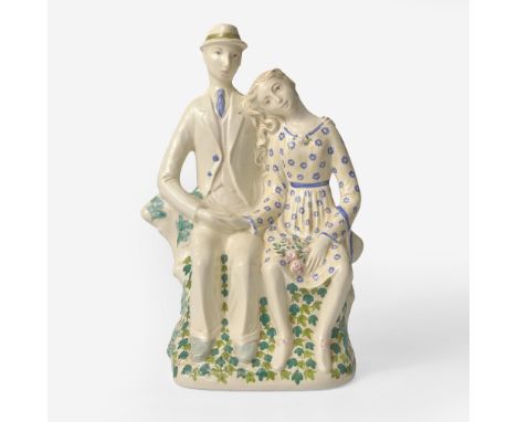Glazed and enameled earthenwarePrinted "WEDGWOOD ETRURIA ENGLAND" mark(H: 12 3/4, W: 8 1/2, D: 6 in.)Qty: (1)Provenance Mones