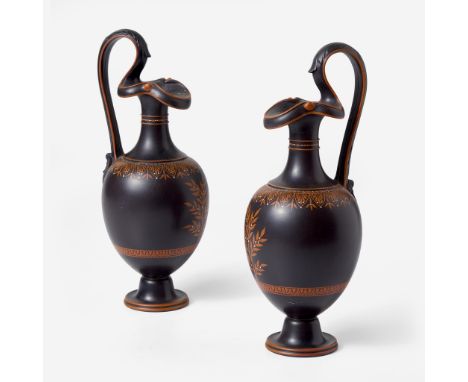 StonewareImpressed "WEDGWOOD"(H: 10 1/2, W: 4, D: 4 1/2 in.)Qty: (2)ProvenanceJacobs CollectionSkinner, European Furniture an