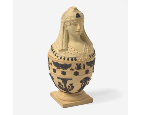 StonewareImpressed "WEDGWOOD"(H: 5, Dia: 2 3/4 in.)Qty: (1)ProvenanceSkinner, European Decor and Design, Marlborough, April 1
