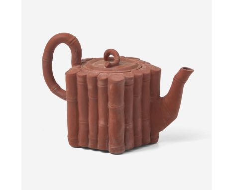 StonewareMolded in the form of bamboo stalksLightly impressed "WEDGWOOD"(H: 3 5/8, W: 3 1/4, D: 5 1/4 in.)Qty: (1)ProvenanceC