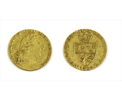 Coins, Great Britain, George III (1760-1820) , Guinea, 1795, fifth laur. head r. (S.3729), F or better