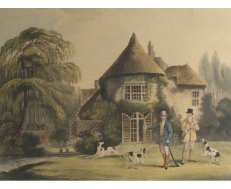 After Dean Wolstenholme (British 1757-1837)Shooting, plates 1 to 4/aquatints by T Sutherland, 25cm x 33cm