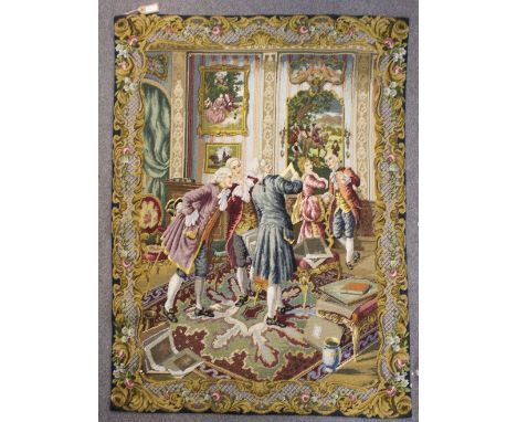 A modern needlework tapestry, interior designs, 137cm x 98cm