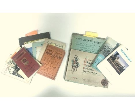 Guide Book Tewkesbury, The Official Guide and Handbook, nine editions and other guides and pamphlets about Tewkesbury