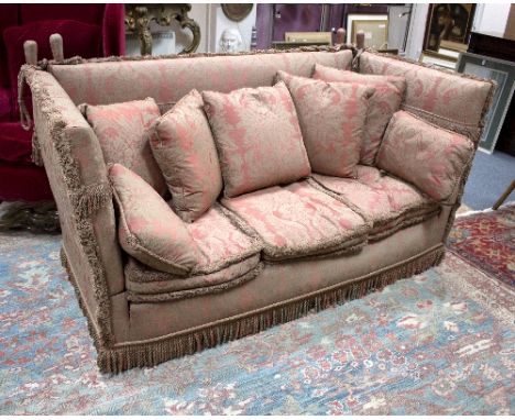 A Knole three-seater sofa, 184cm wide   Condition Report:  Height 91cm x 87cm deep